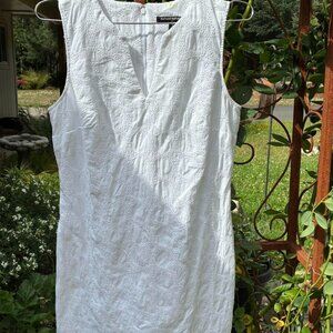 White 100% cotton Banana Republic mini dress